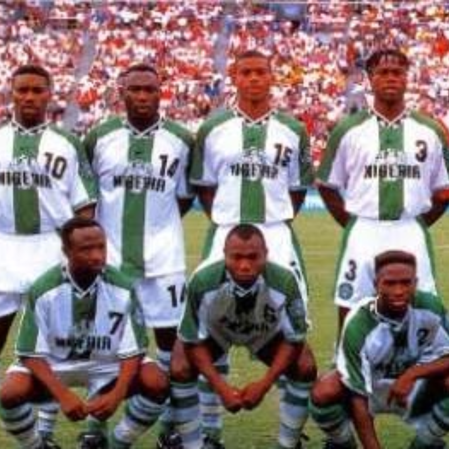 Camiseta de visitante de Nigeria 1996