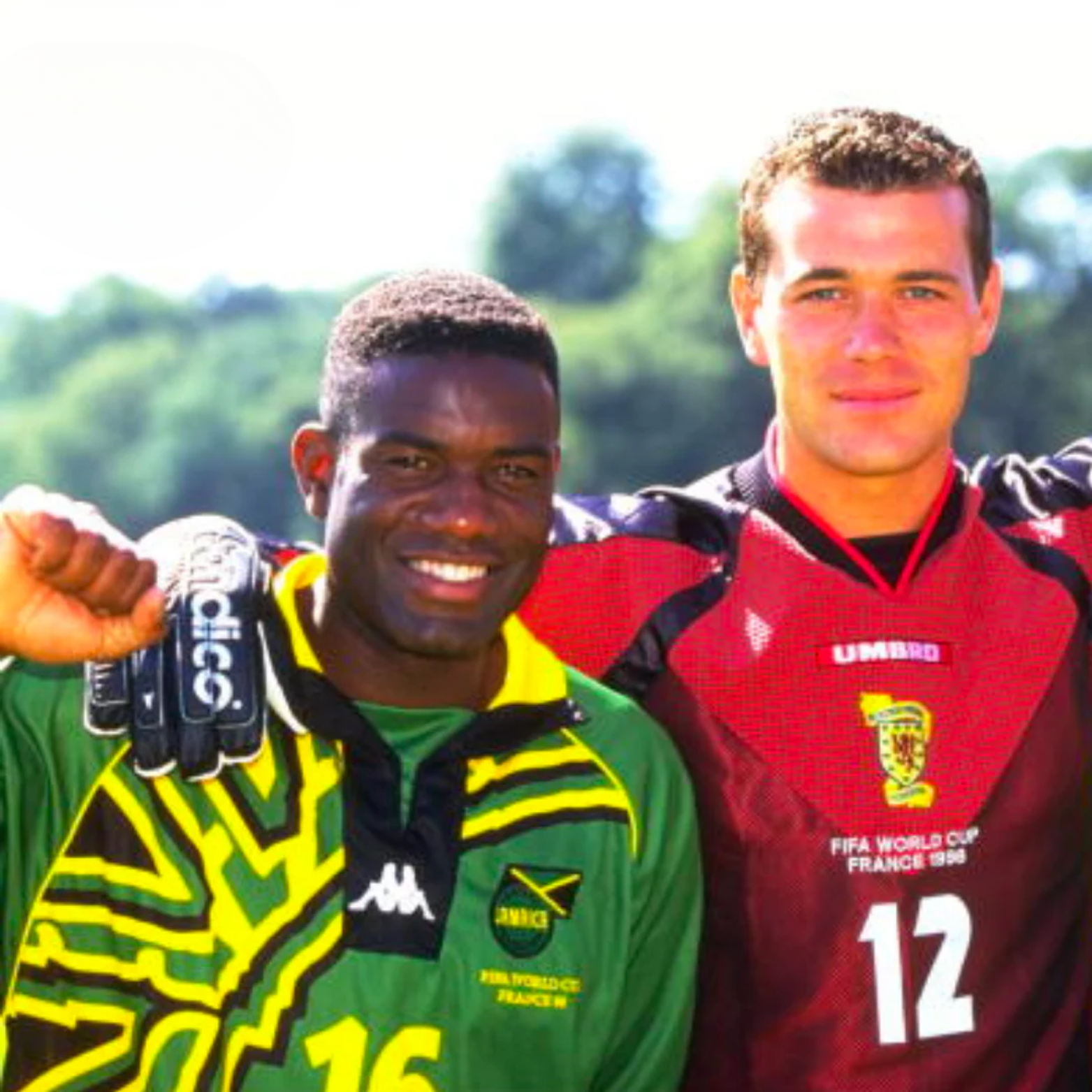 Camiseta de visitante de Jamaica 1998