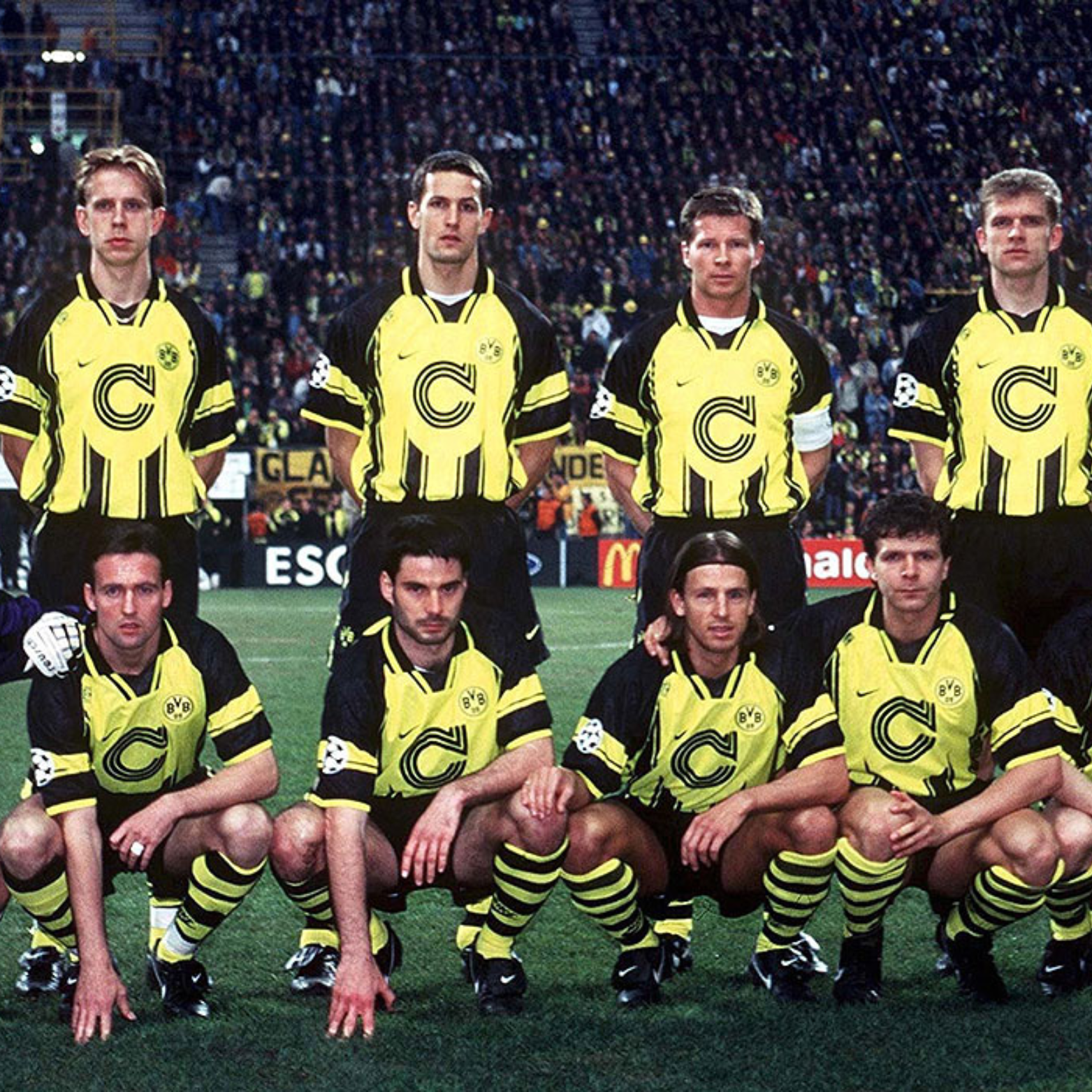 Camiseta de local del Borussia Dortmund 1995/96