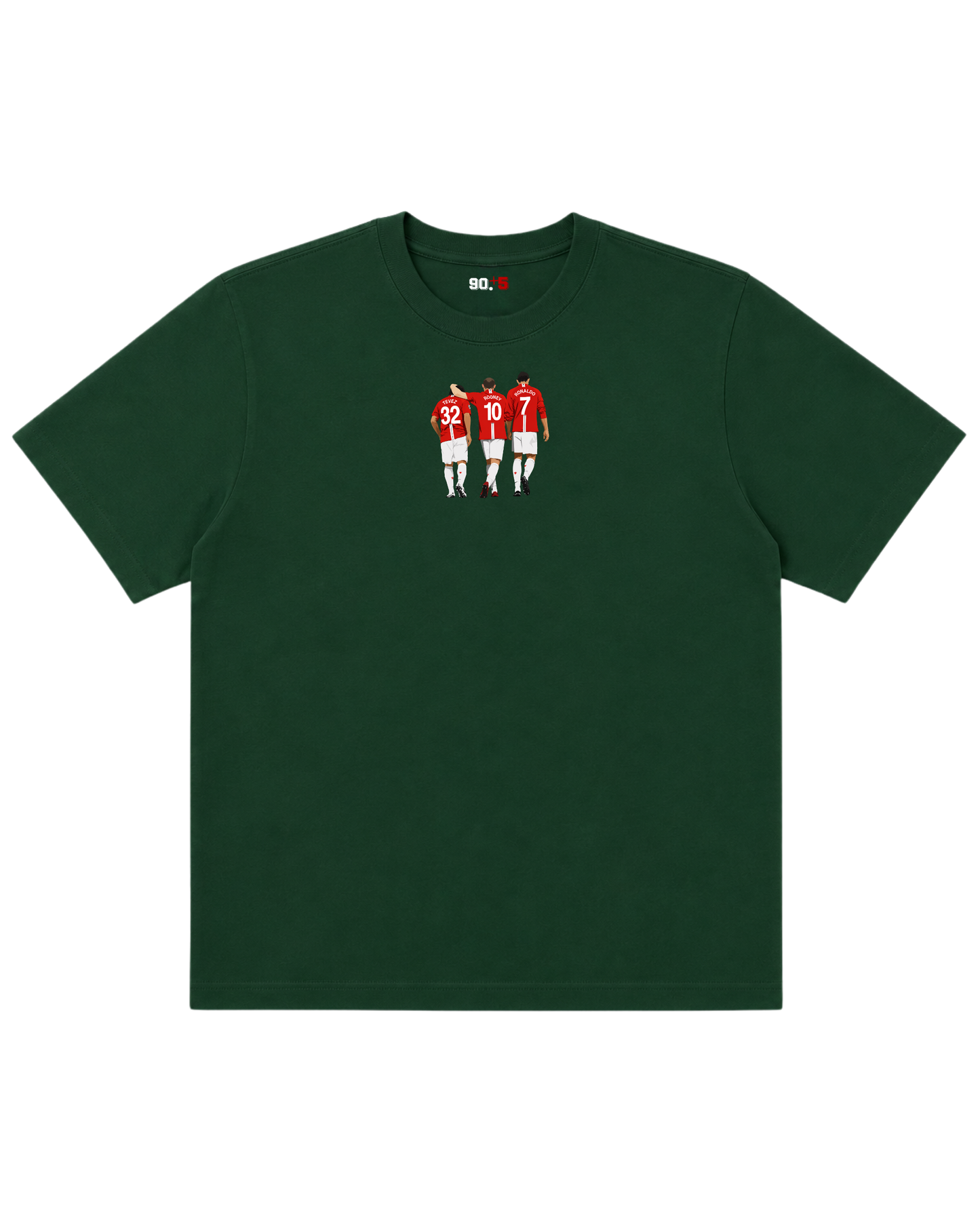 Manchester United - Tevez, Rooney, Ronaldo | Printed Club Classic T-Shirt