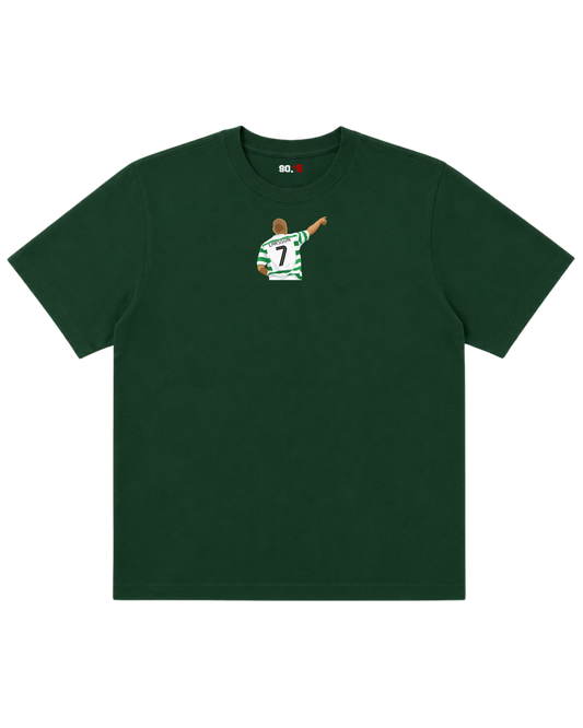 Celtic FC - Larsson 7 | Printed Club Classic T-Shirt