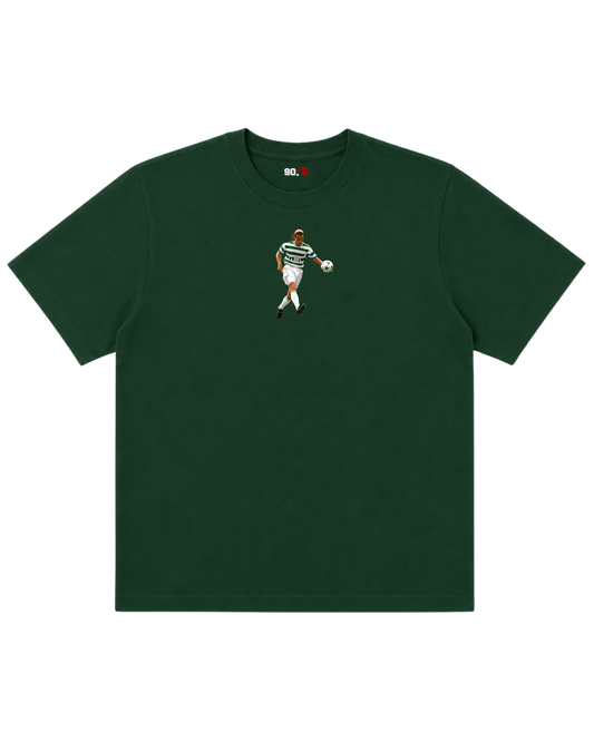 Celtic FC - Larsson Chip vs Rangers | Printed Club Classic T-Shirt