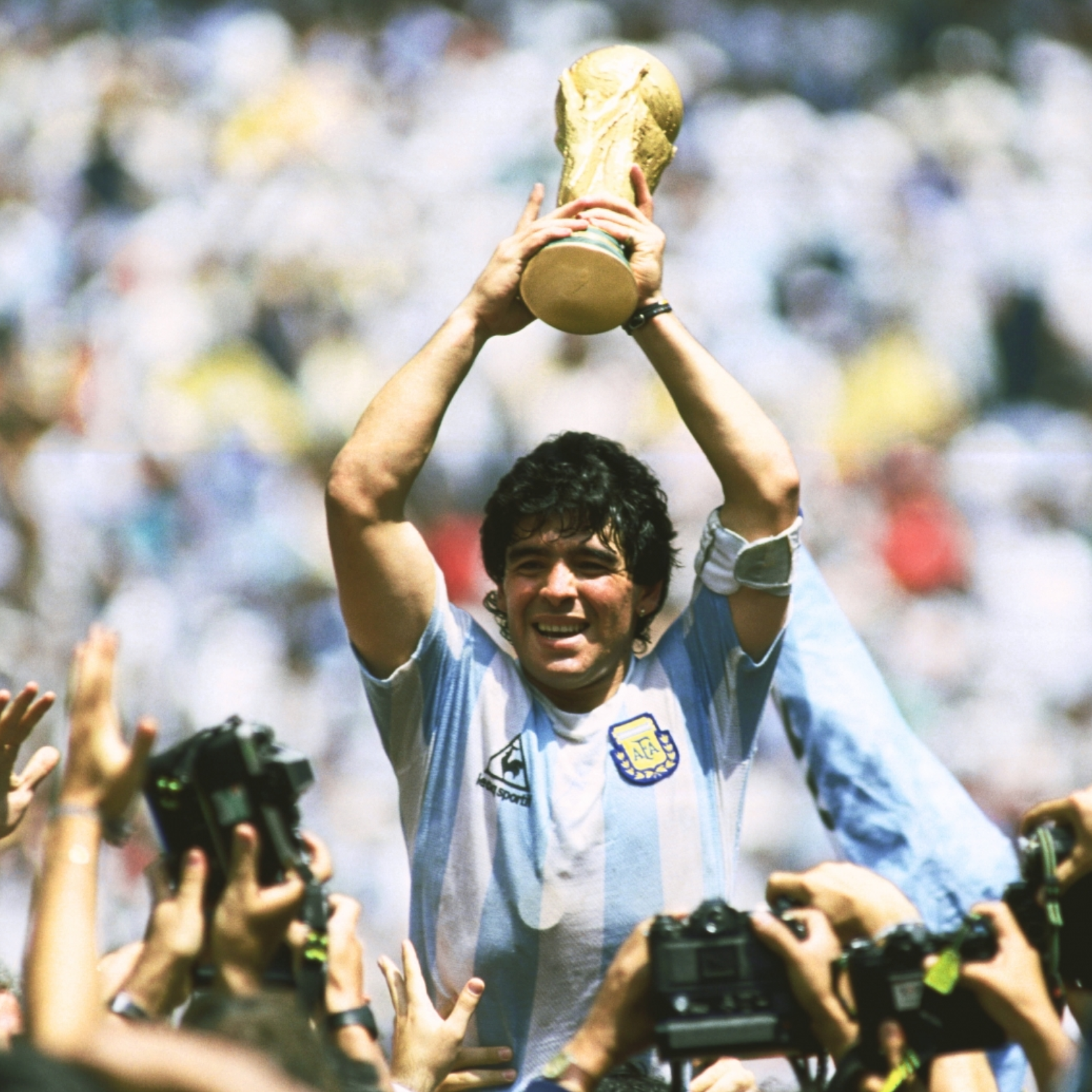 Camiseta local de Argentina 1986