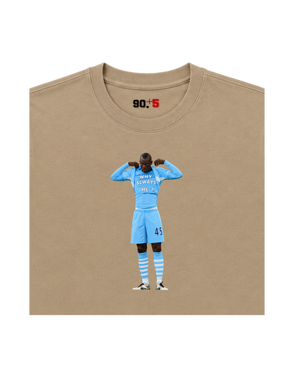 Manchester City - Why Always Balotelli? | Printed Club Classic T-Shirt