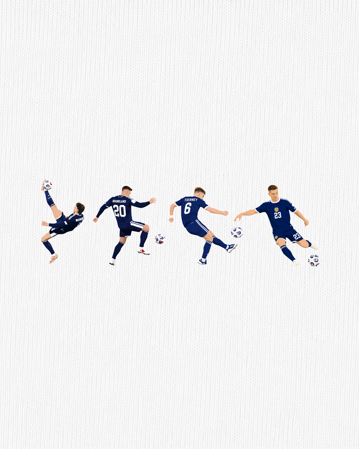 Scotland - 4-2 vs Denmark | Printed Club Classic T-Shirt