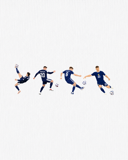 Scotland - 4-2 vs Denmark | Printed Club Classic T-Shirt