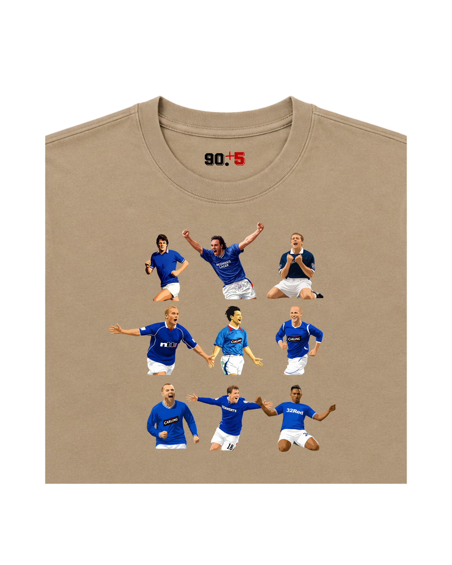 Rangers FC - Strikers | Printed Club Classic T-Shirt