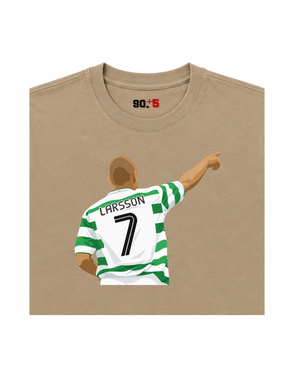 Celtic FC - Larsson 7 | Printed Club Classic T-Shirt