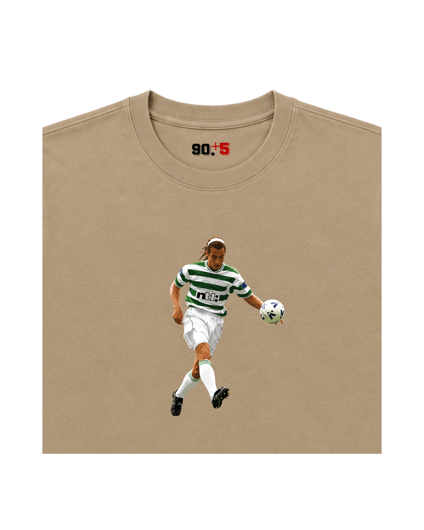 Celtic FC - Larsson Chip vs Rangers | Printed Club Classic T-Shirt