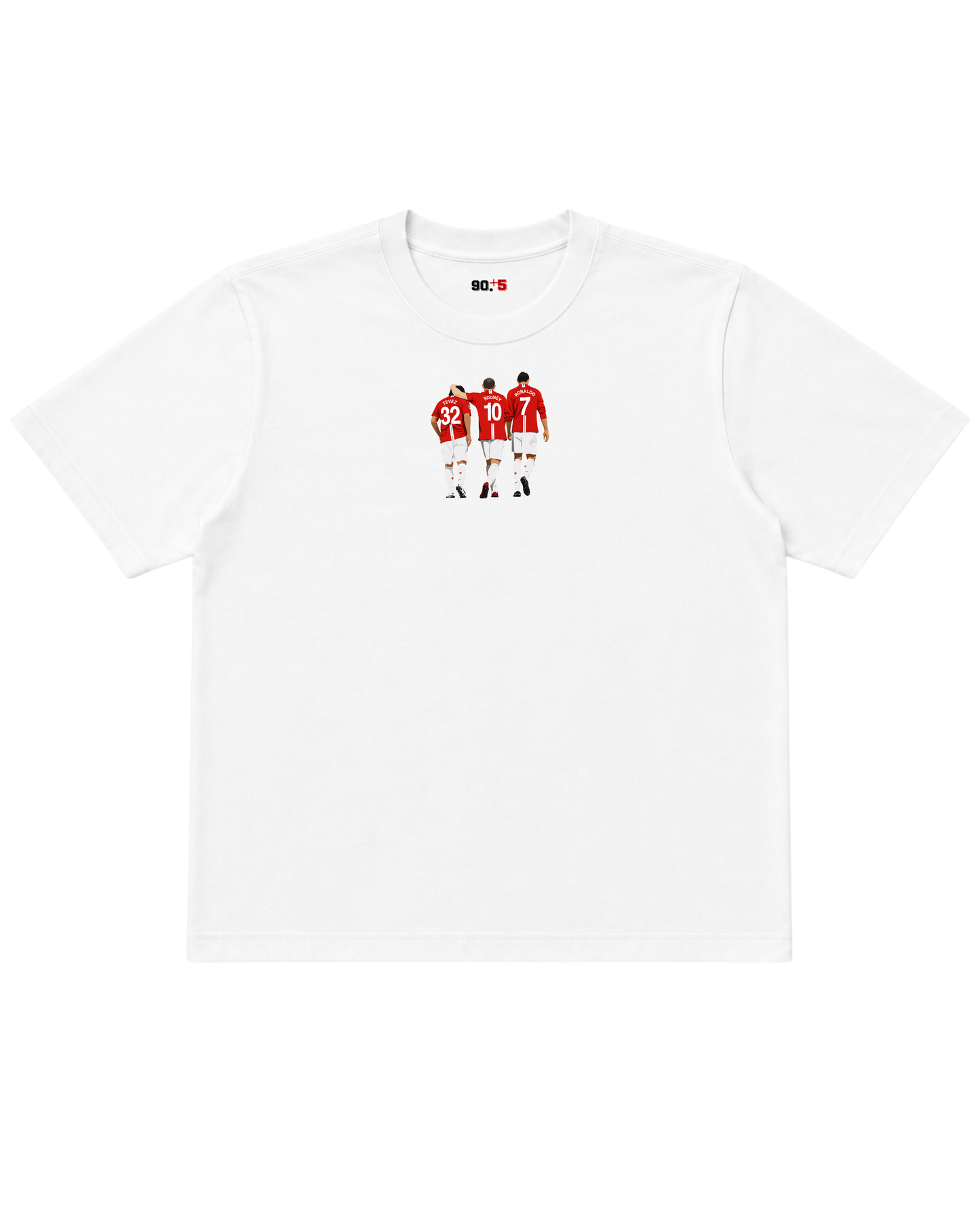 Manchester United - Tevez, Rooney, Ronaldo | Printed Club Classic T-Shirt