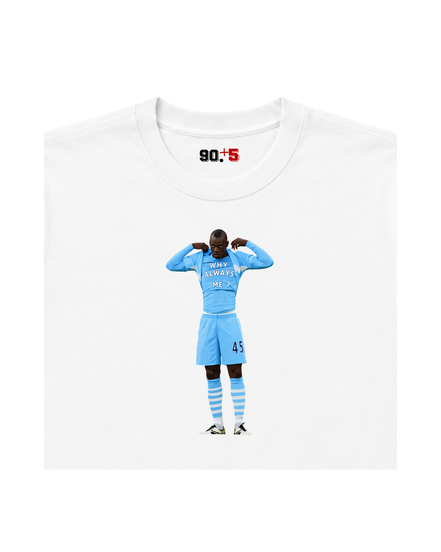 Manchester City - Why Always Balotelli? | Printed Club Classic T-Shirt