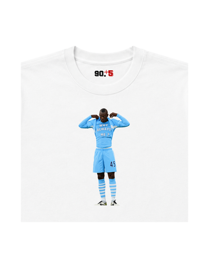 Manchester City - Why Always Balotelli? | Printed Club Classic T-Shirt