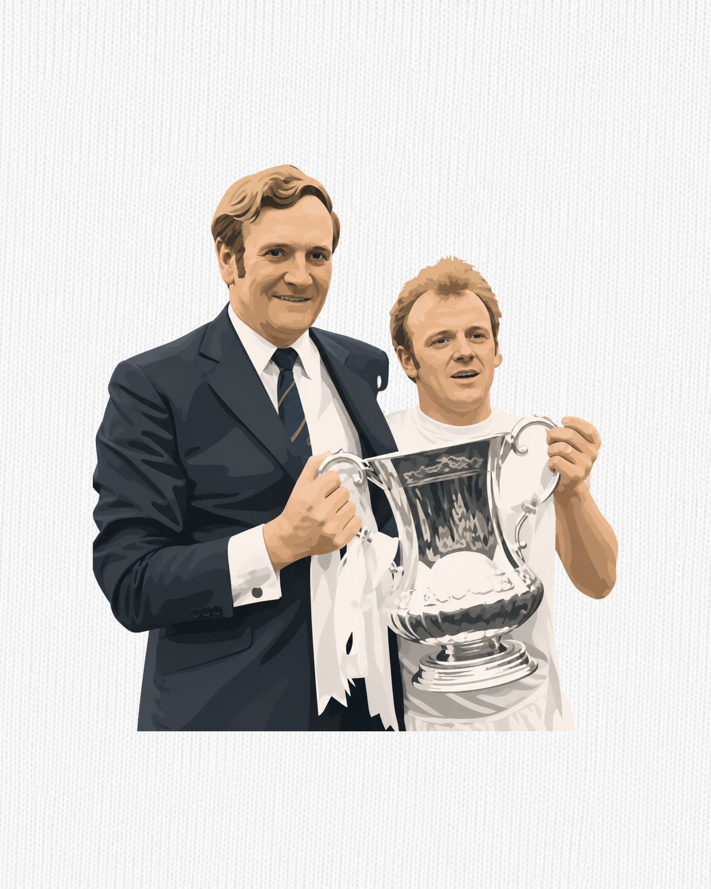 Leeds United - Bremner & Revie | Printed Club Classic T-Shirt