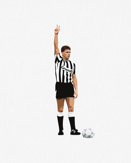 Newcastle United - Gazza | Printed Club Classic T-Shirt
