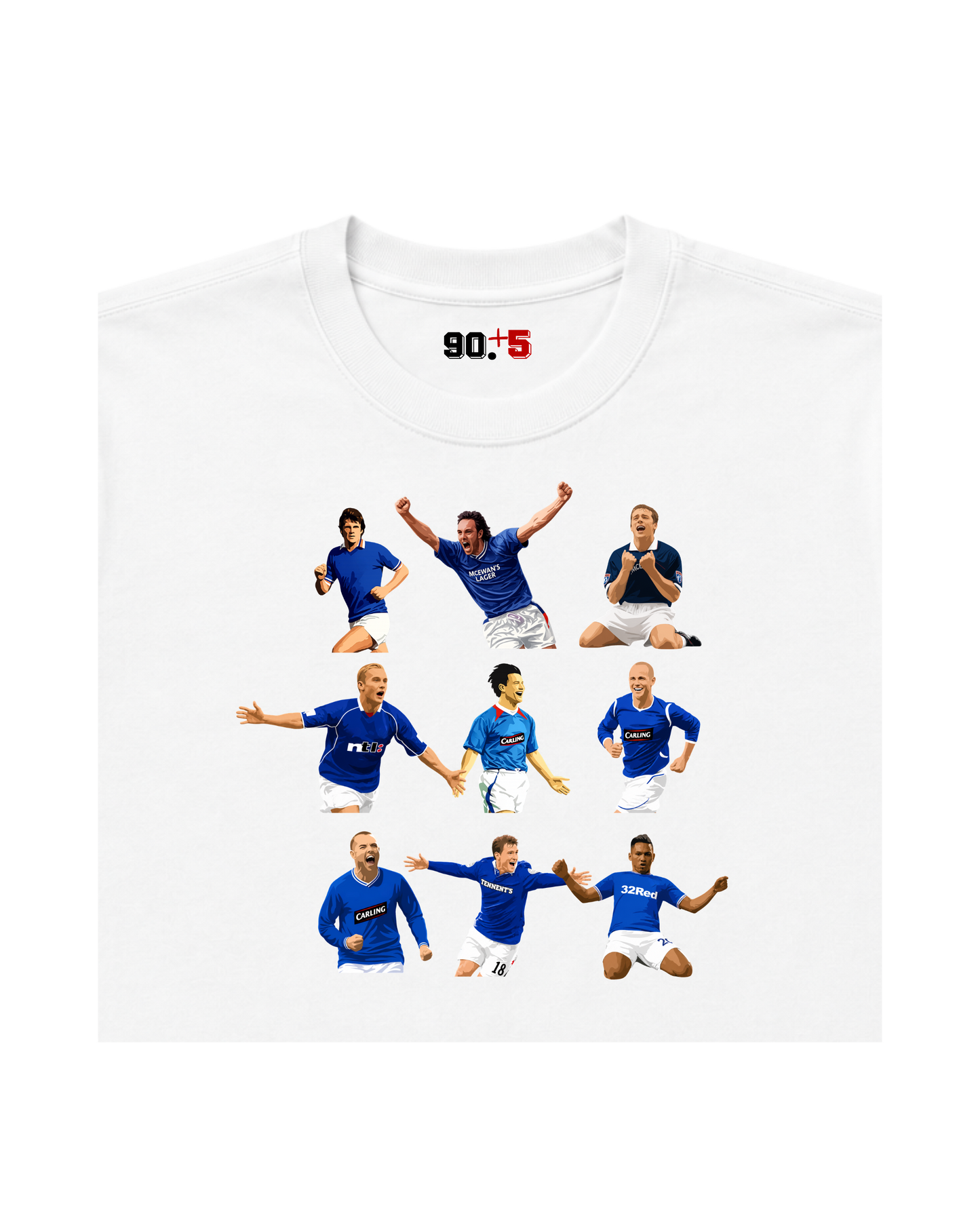 Rangers FC - Strikers | Printed Club Classic T-Shirt