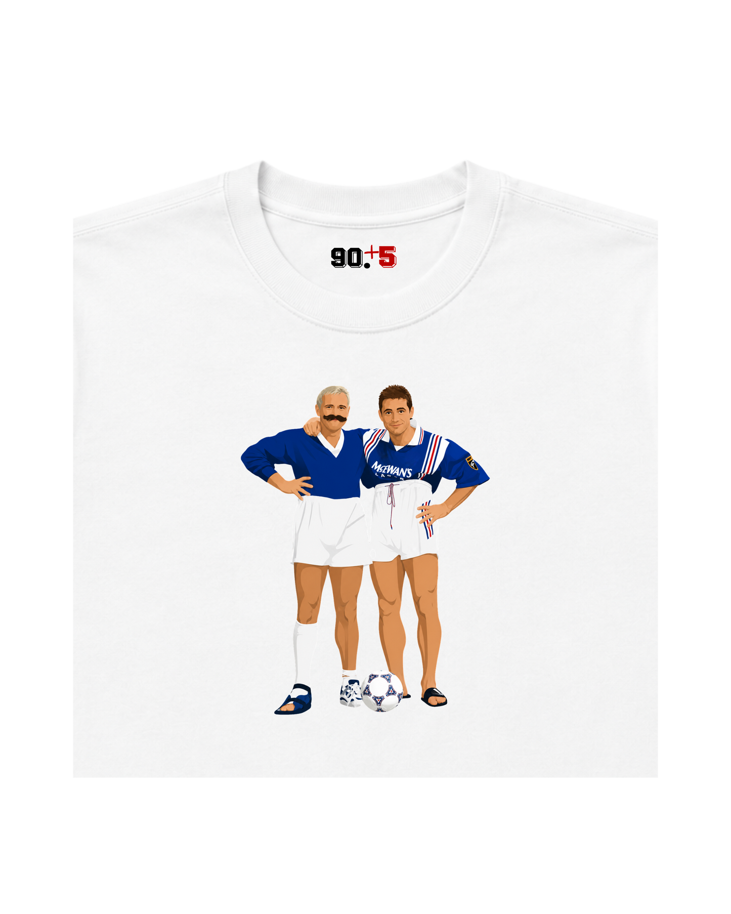 Rangers FC - McCoist & Gazza | Printed Club Classic T-Shirt