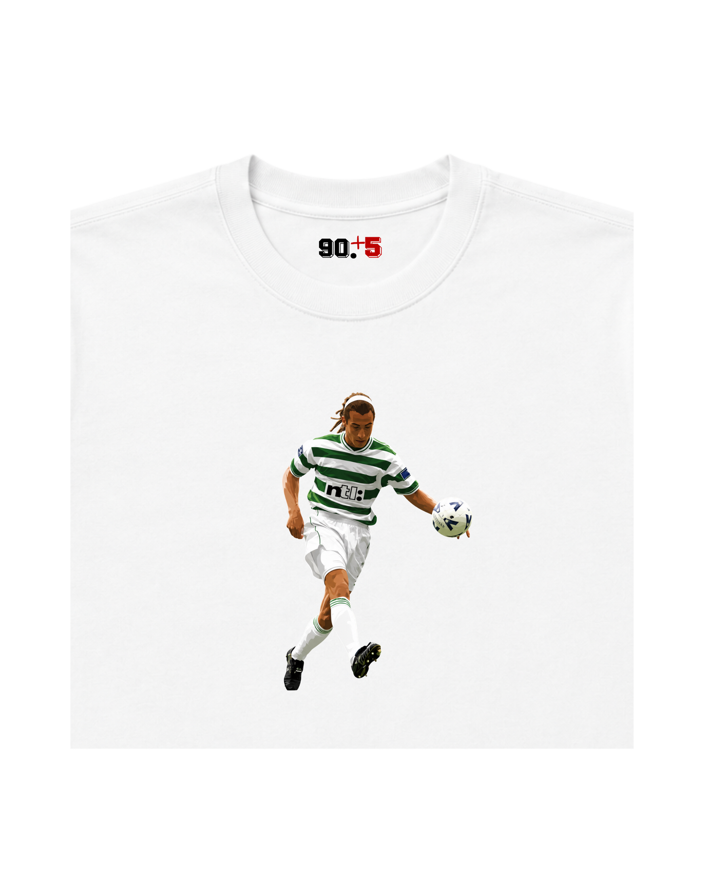 Celtic FC - Larsson Chip vs Rangers | Printed Club Classic T-Shirt