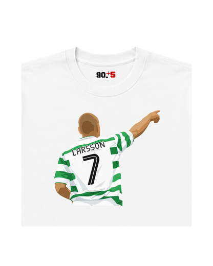 Celtic FC - Larsson 7 | Printed Club Classic T-Shirt