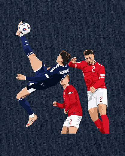 Scotland - McTominay vs Denmark | Printed Club Classic T-Shirt