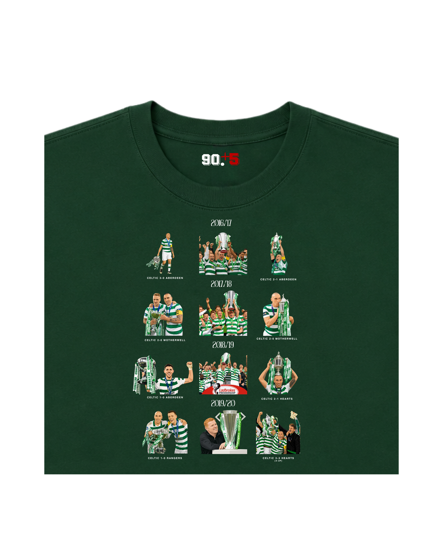 Celtic FC - Quadruple Treble | Printed Club Classic T-Shirt