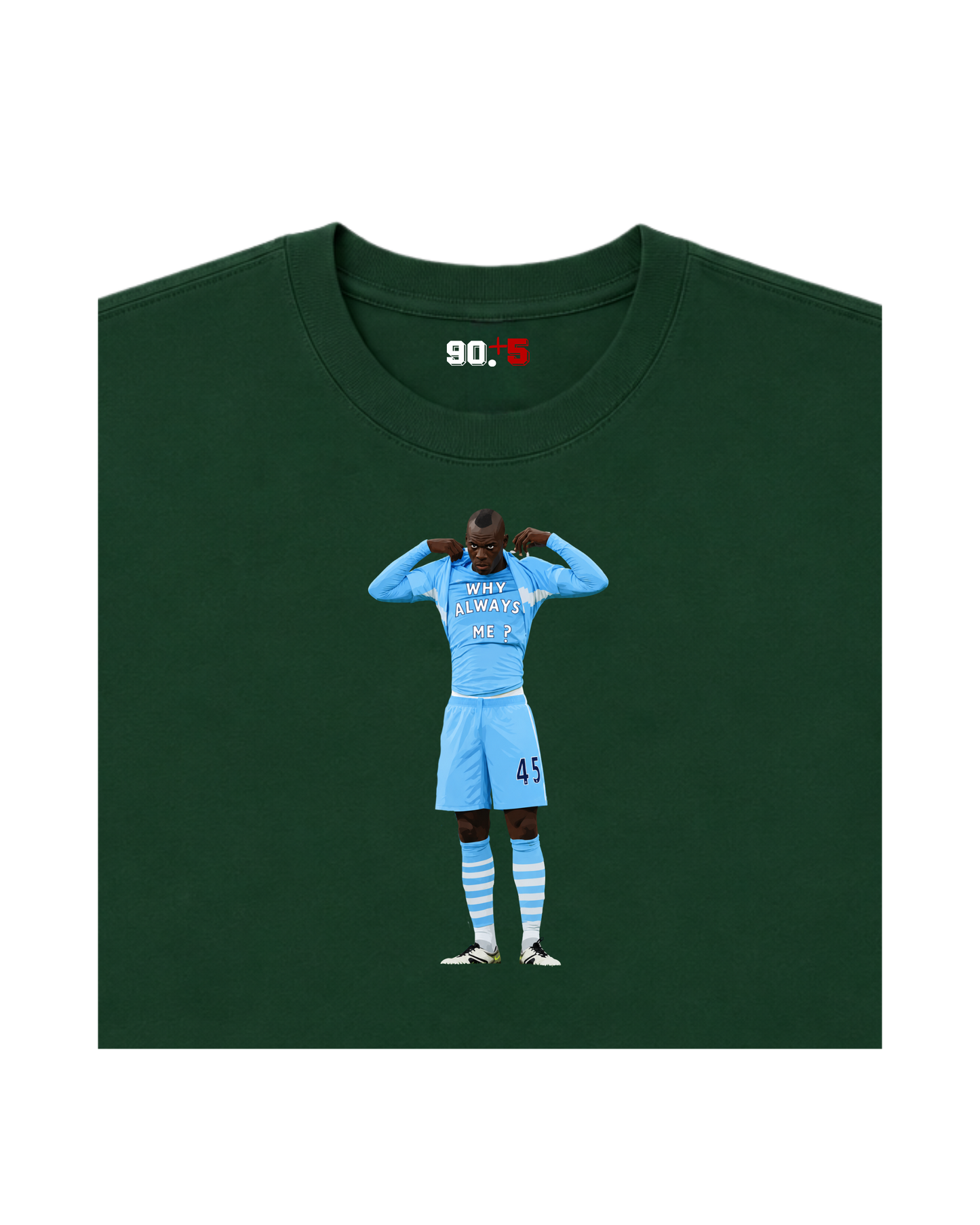 Manchester City - Why Always Balotelli? | Printed Club Classic T-Shirt