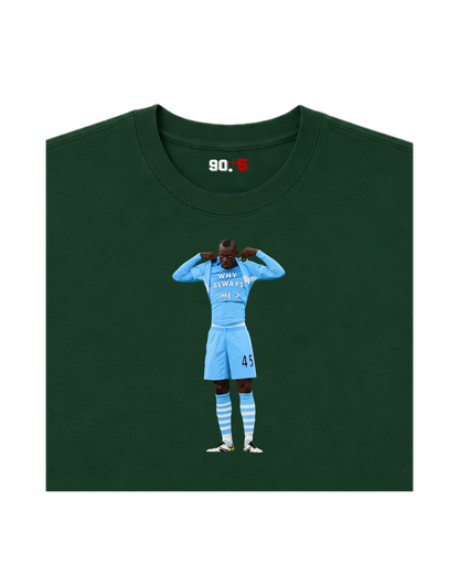 Manchester City - Why Always Balotelli? | Printed Club Classic T-Shirt