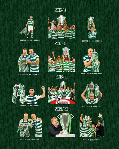 Celtic FC - Quadruple Treble | Printed Club Classic T-Shirt
