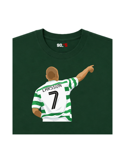 Celtic FC - Larsson 7 | Printed Club Classic T-Shirt