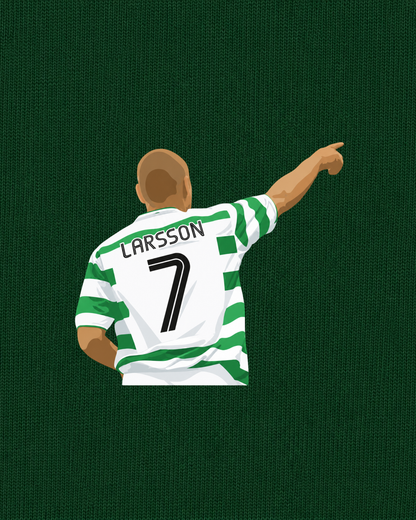 Celtic FC - Larsson 7 | Printed Club Classic T-Shirt