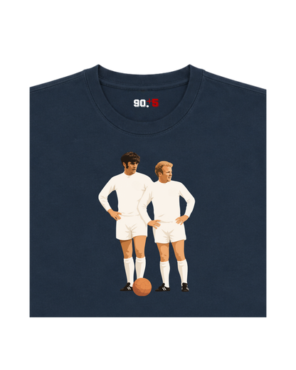 Leeds United - Bremner & Lorimer | Printed Club Classic T-Shirt
