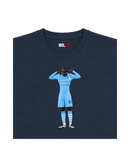 Manchester City - Why Always Balotelli? | Printed Club Classic T-Shirt