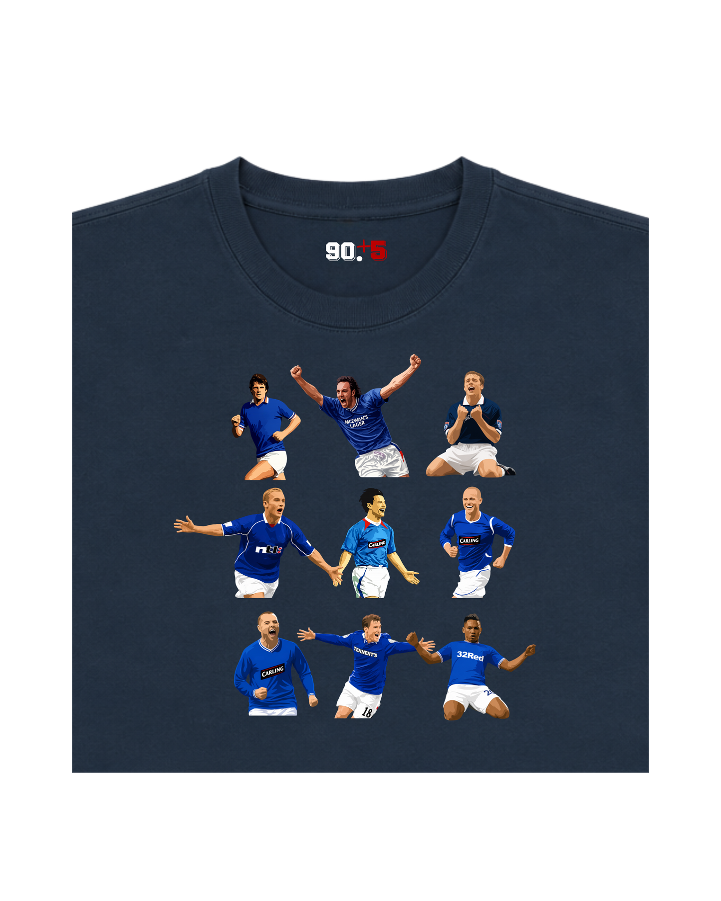 Rangers FC - Strikers | Printed Club Classic T-Shirt