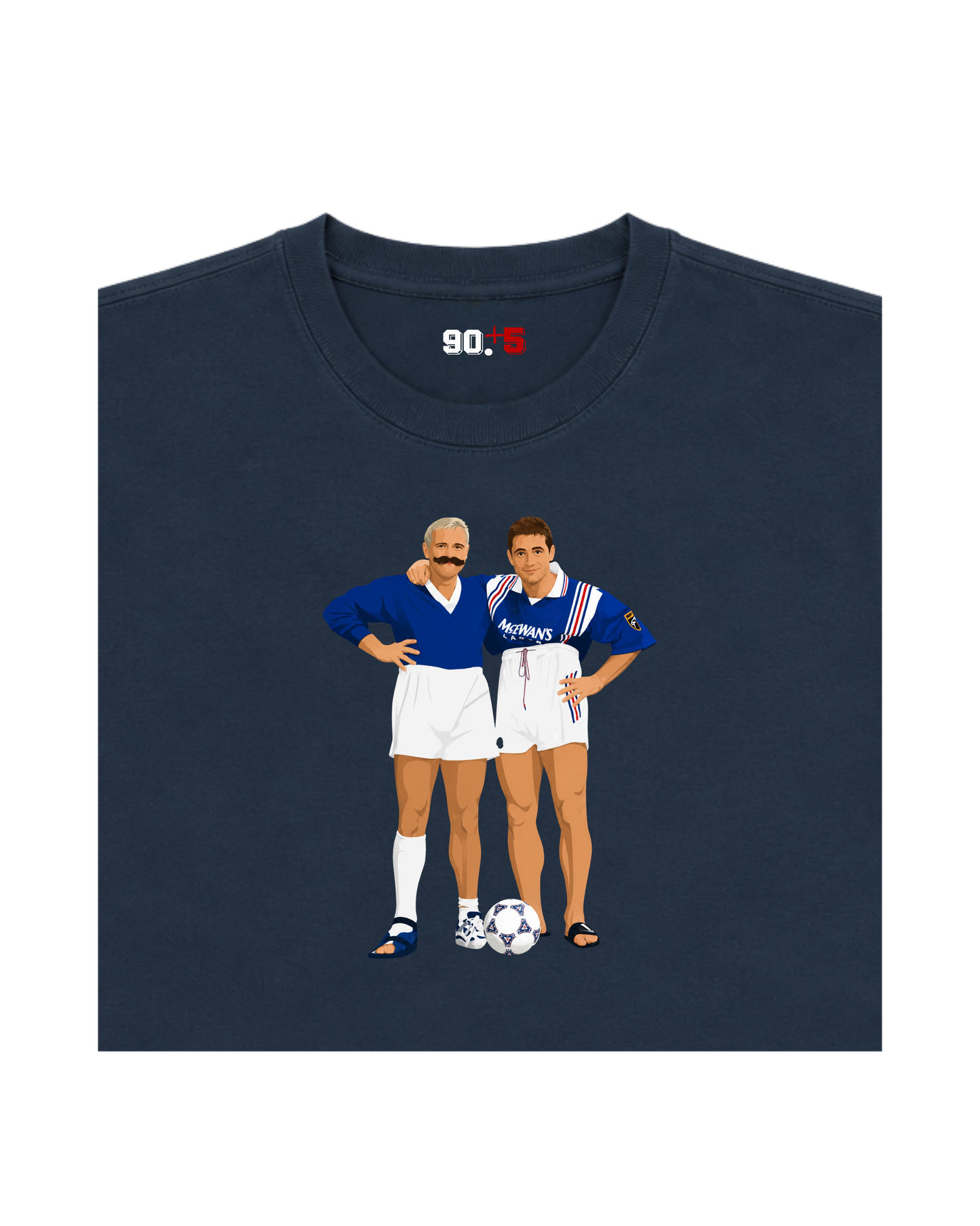 Rangers FC - McCoist & Gazza | Printed Club Classic T-Shirt