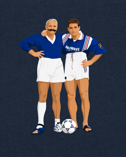Rangers FC - McCoist & Gazza | Printed Club Classic T-Shirt
