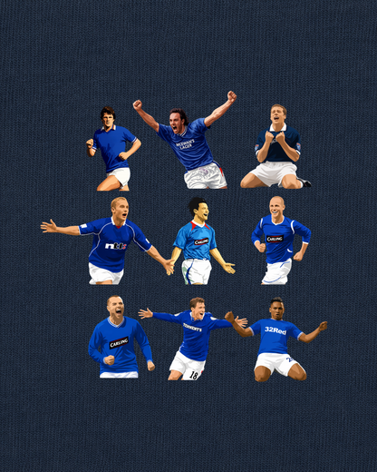 Rangers FC - Strikers | Printed Club Classic T-Shirt