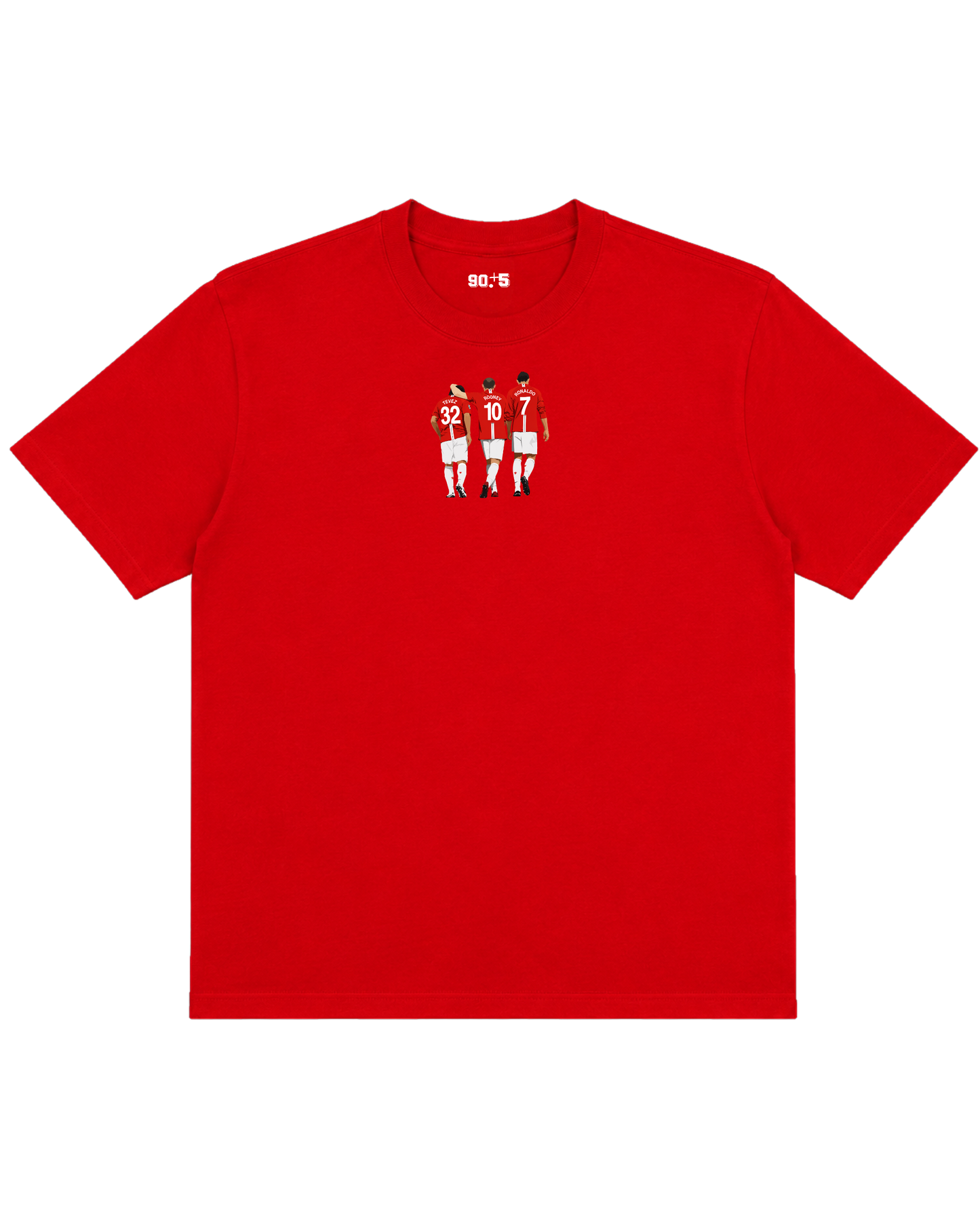 Manchester United - Tevez, Rooney, Ronaldo | Printed Club Classic T-Shirt