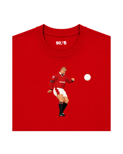 Manchester United - Cantona Chip vs Sunderland | Printed Club Classic T-Shirt