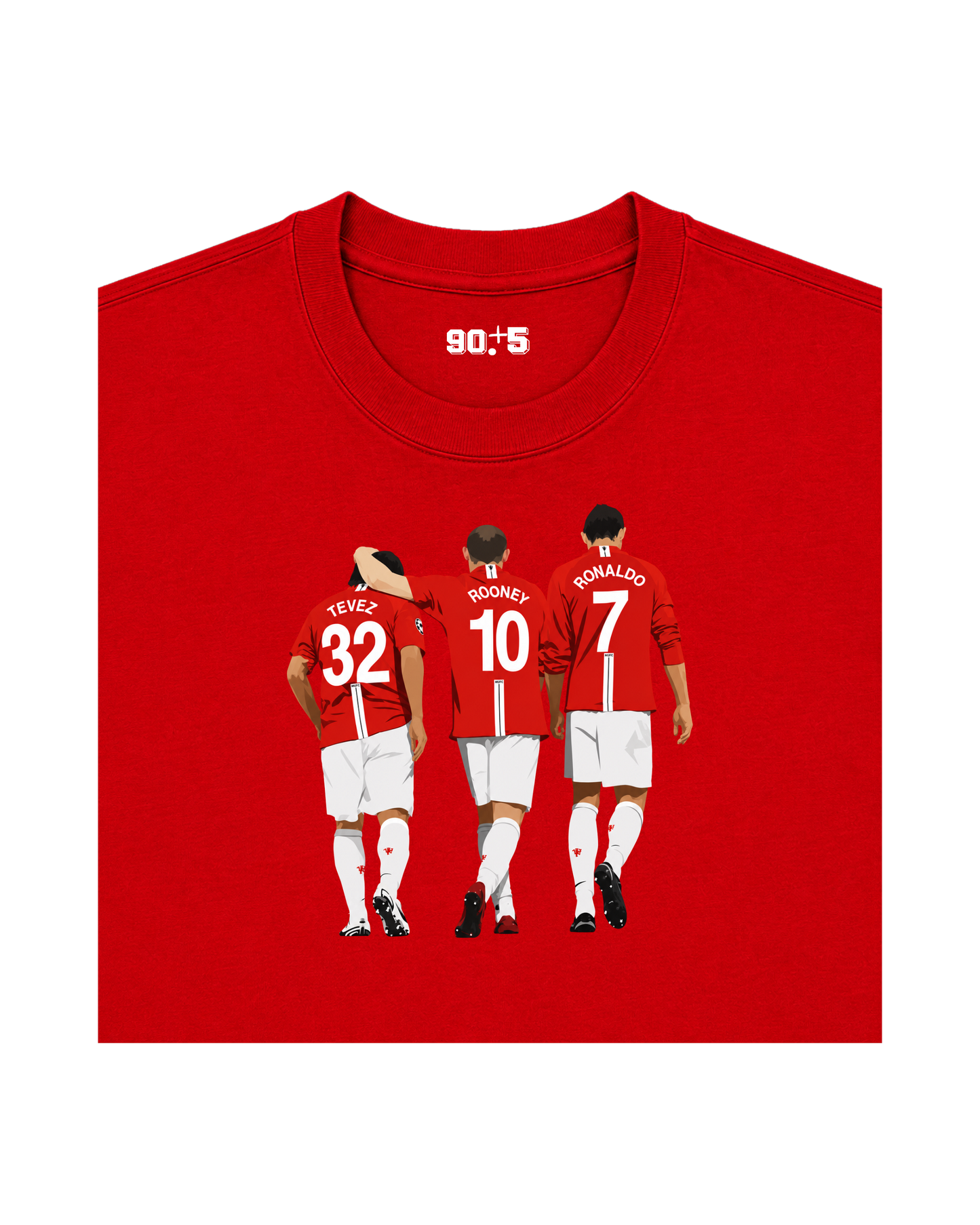 Manchester United - Tevez, Rooney, Ronaldo | Printed Club Classic T-Shirt