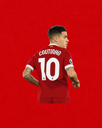 Liverpool - Coutinho | Printed Club Classic T-Shirt
