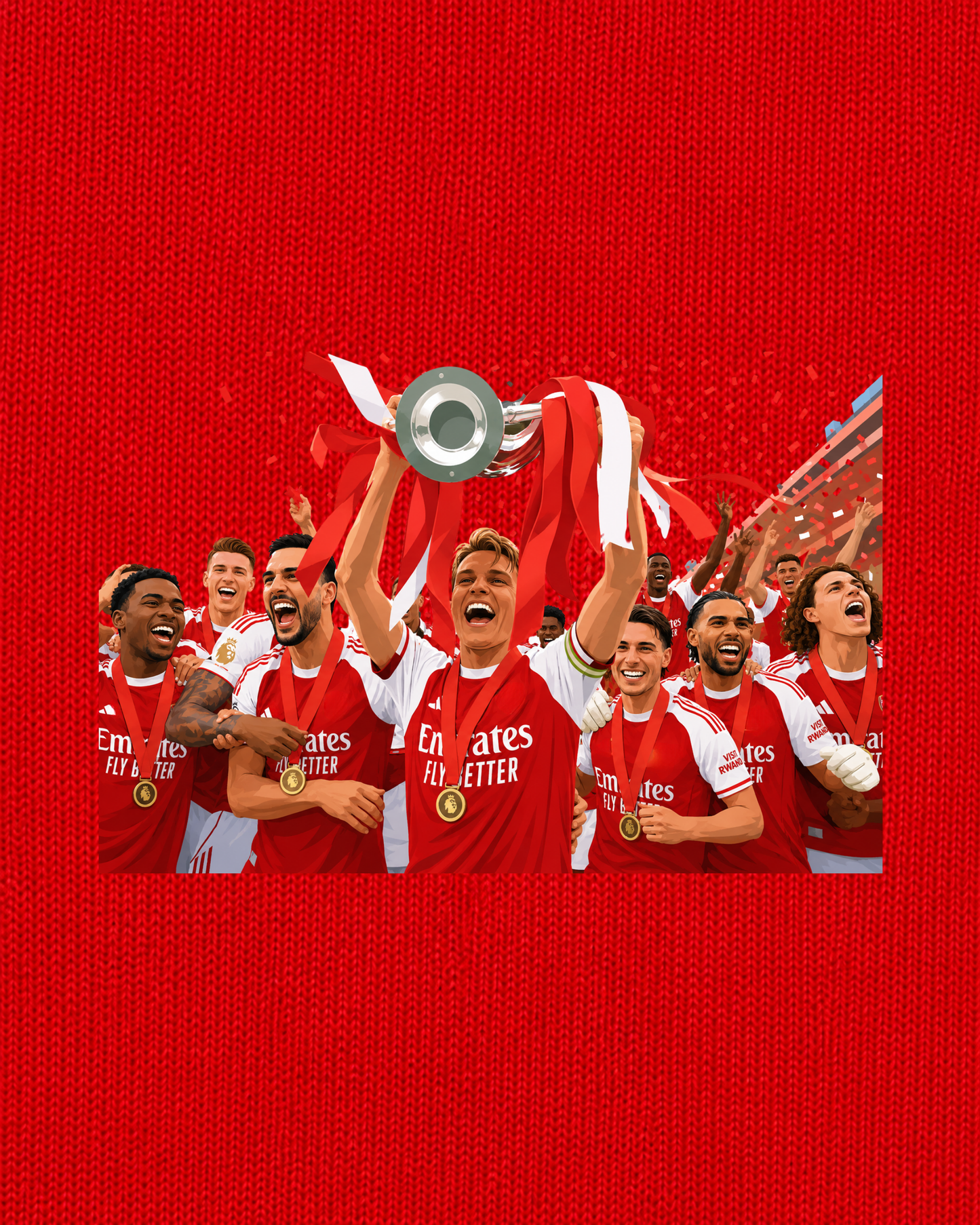 Arsenal - 25/26 Premier League Winners | Printed Club Classic T-Shirt