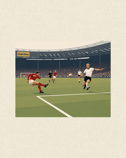 England - Hurst vs West Germany | Printed Club Classic T-Shirt