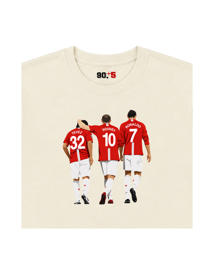 Manchester United - Tevez, Rooney, Ronaldo | Printed Club Classic T-Shirt