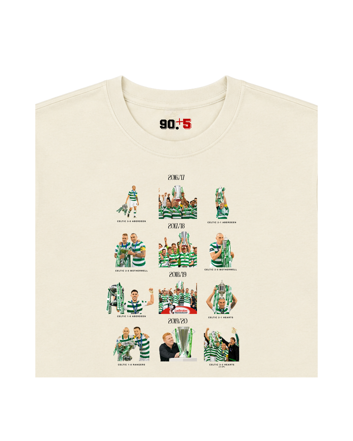 Celtic FC - Quadruple Treble | Printed Club Classic T-Shirt