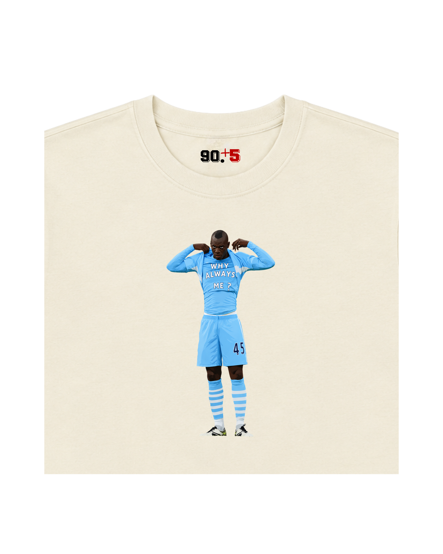 Manchester City - Why Always Balotelli? | Printed Club Classic T-Shirt