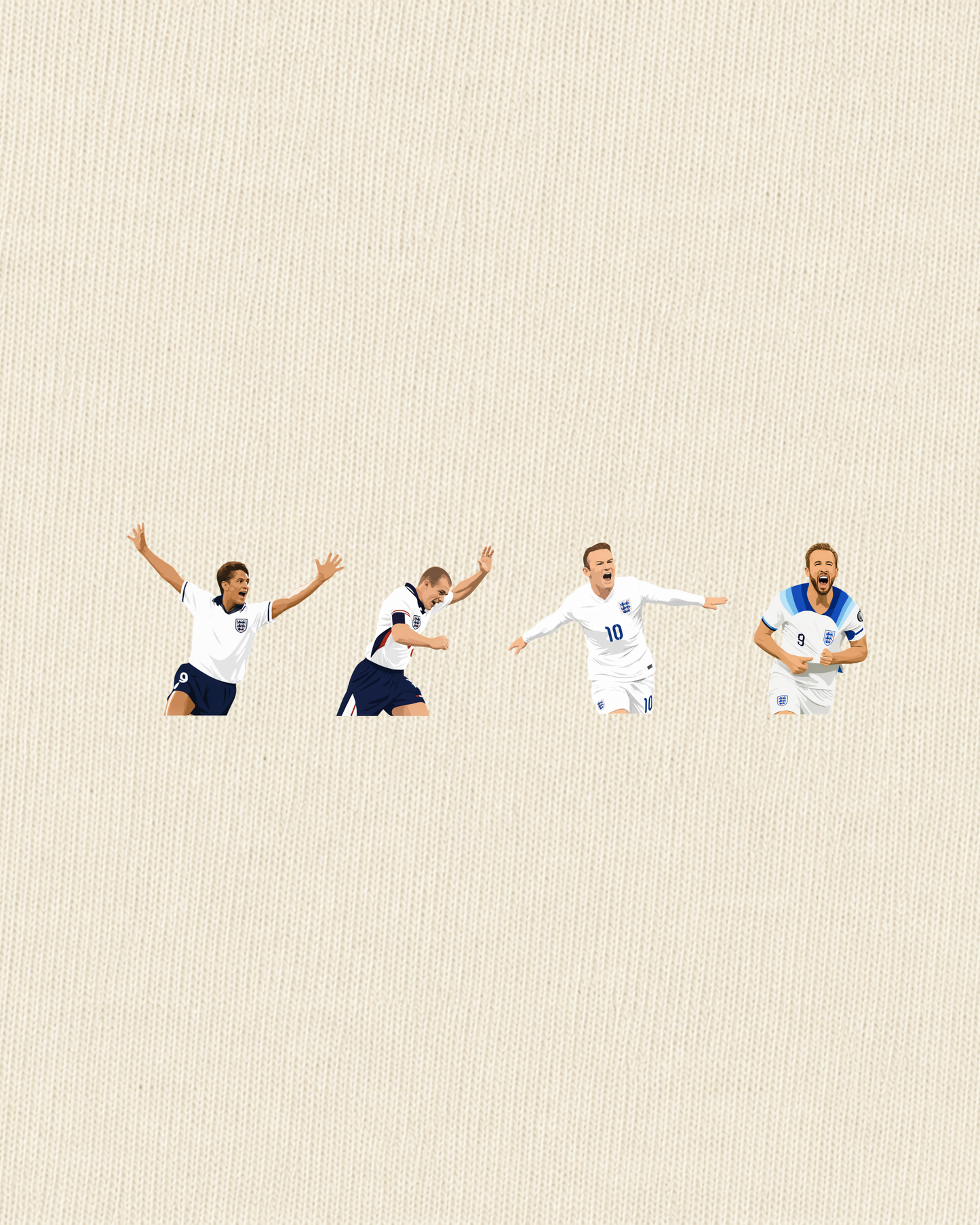 England - Strikers | Printed Club Classic T-Shirt