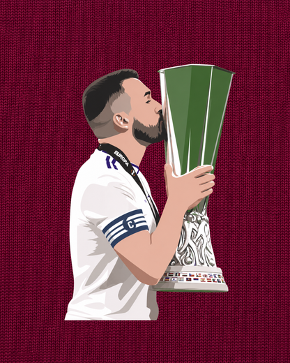 Aston Villa - McGinn Europa League | Printed Club Classic T-Shirt