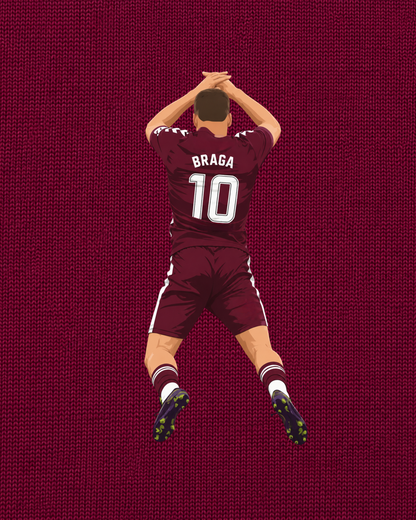 Heart Of Midlothian - Claudio | Printed Club Classic T-Shirt