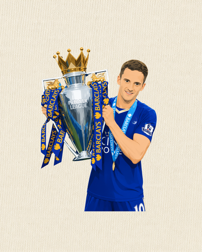Leicester City - King 2015/16 | Printed Club Classic T-Shirt