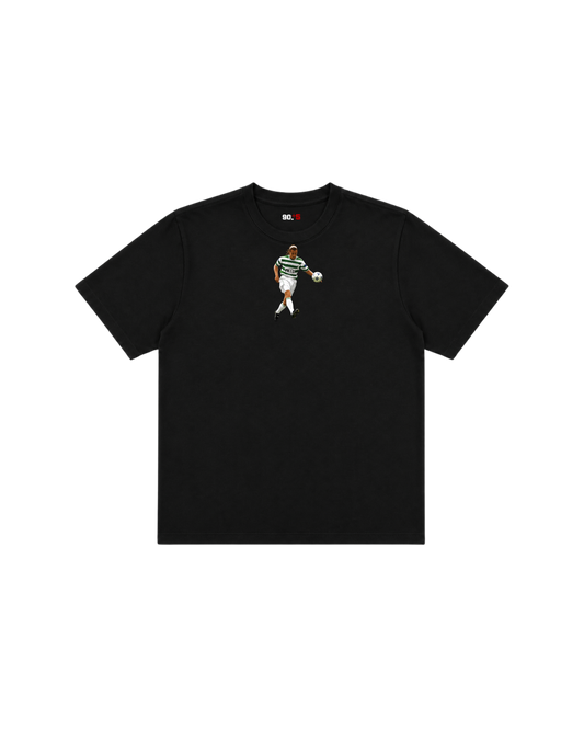 Celtic FC - Larsson Chip vs Rangers | Printed Club Classic T-Shirt