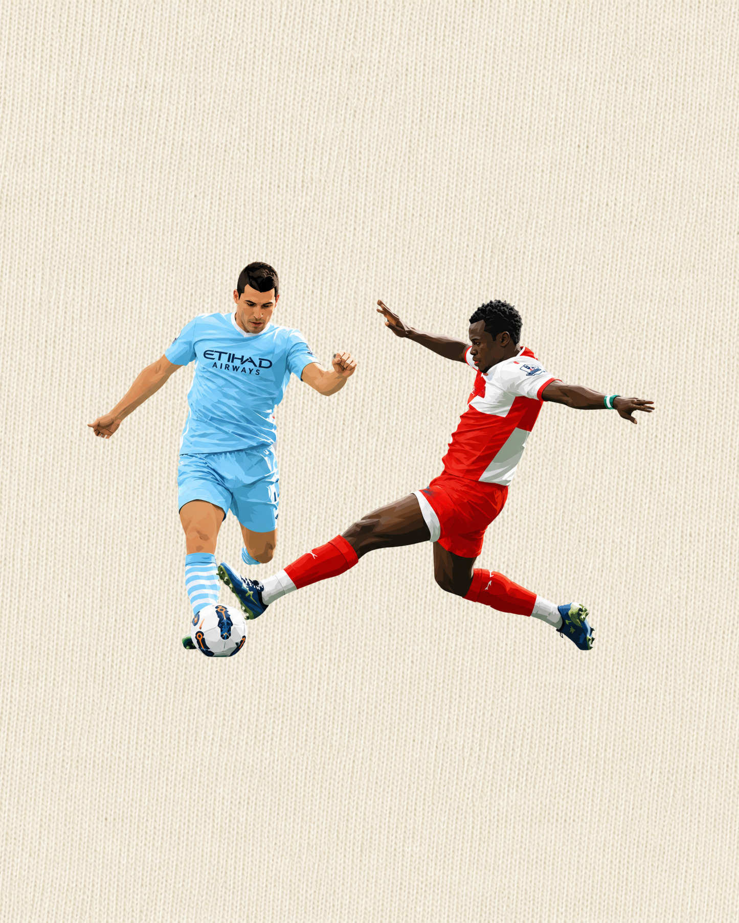 Manchester City - Agüerooooooooooooooooo | Printed Club Classic T-Shirt